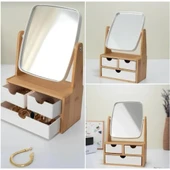 Ahşap 3 Çekmeceli Ayna thumbnail 2