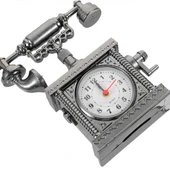 Vintage Telefon Tasarımlı Masa Saati thumbnail 2