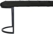Elisse Siyah Metal Ayaklı Bench Puf thumbnail 4