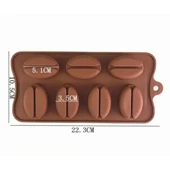 Kahve Çekirdeği Şekilli Silikon Kalıp - 3