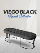 Viego Siyah Bench Puf thumbnail 6