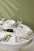 Red Carpet Collection Stream Bone Favaro 60 Parça 12 Kişilik Yemek Takımı Gold - 6
