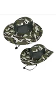 Kardelen Butik Denizli Slnap Düğmeli Yürüyüş Ve Avcılık Balıkçı Şapkası ( Fileli ) ( Unisex ) ( Kamuflajlı ) thumbnail 3