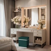 Zengo Silver Twin Line Puf, Kare thumbnail 11