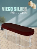 Viego Silver Striped Bench Puf thumbnail 10