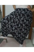 Lavinya Çiçekli Yöresel Menekşe Aşağıdan Ağlı Battal Şalvar - 1