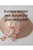AYS Kadın Bej Hasır Plaj Deniz Gezi Şapkası - 3