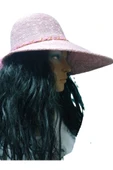 REVA Geniş Kenarlı Hasır Plaj Şapkası thumbnail 1