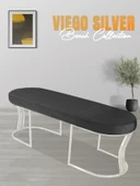Viego Silver Smooth Bench Puf thumbnail 1