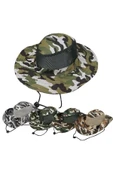 Kardelen Butik Denizli Slnap Düğmeli Yürüyüş Ve Avcılık Balıkçı Şapkası ( Fileli ) ( Unisex ) ( Kamuflajlı ) thumbnail 4