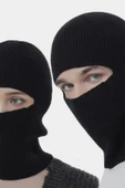 REVA 2'li Unisex Erkek Kadın Termal Rüzgar Geçirmez Motorcu Kışlık Akrilik Triko Bere Kar Maskesi - 1