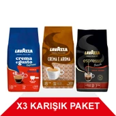 Crema e Gusto Classico + Crema E Aramo + Espresso Barista Gran Crema Çekirdek Kahve (1000gr) 3'Lü Paket - 1