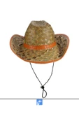 Kardelen Butik Denizli Hasır Güneş Şapkası   ( 56-59 cm )   ( Kadın ve Erkekler İçin ) - 7