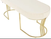 Viego Gold Striped Bench Puf thumbnail 10