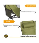 Sky Ultralight Katlanabilir Kamp Sandalyesi Haki 2 Adet thumbnail 6