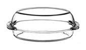 Paşabahçe Oval Cam Kapaklı Borcam Fırın Kabı 59062 - 1