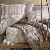 Clasy Ranforce Nevresim Takımı Çift Kişilik Ravel V1 Bej thumbnail 2