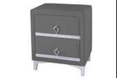 Doppia Linea Silver Komodin, İki Çekmeceli - 3