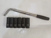 Teleskopik Bijon Anahtarı, 45cm Kol Ve 1/2 Derin Lokmalar thumbnail 2