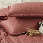 Clasy Çift Kişilik Yatak Örtüsü Tafana V5 Kiremit thumbnail 2