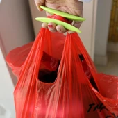 Market Alışveriş Poşeti Taşıyıcısı , Pazar Poşet Taşıma Aparatı, Poşet Tutucu, Taşıma Kiti, 1 Adet - 4
