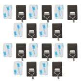 304 Paslanmaz Çelik Kanca-Askılık - 10'lu Paket, Ağır Hizmet, Duvar Kancaları, Su Geçirmez Paslanmaz Çelik Askılıklar thumbnail 2