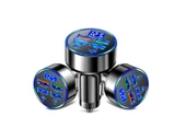 Dijital Ekran Araç Şarj Cihazı 4USB, Çift 3.1A, Süper Şarj, QC9.0 55W, Hızlı Şarj, PD, Cep Telefonu Şarj Cihazı, Araç Şarj Cihazı, thumbnail 3