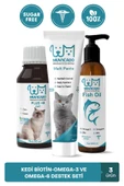muvicado Kedi Tüy Sağlığı Destekleyici Güçlendirilmiş Set (Damla-Balık Yağı-Kedi Tüy Yumağı Önleyici Malt) - 1