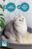 muvicado Kedi Kumu Koku Giderici Önleyici- Kedi Kumu Aktif Karbon - Kedi Kumu Tuvalet Koku Giderici Parfümsüz - 4