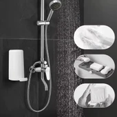 Kalıp Sabun Öğütücü Sabunluk, , sağlam el sabunu, delme gerektirmez, sabun öğütücü, sabun törpüsü, duvar montajı, su geçirmez, mutfak ve banyo için - 2