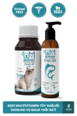 muvicado Kedi Bağışıklık Sistemi Destekleyici Omega-3 ve Omega-6 Balık Yağı & Multivitaminli Kedi Damlası - 1
