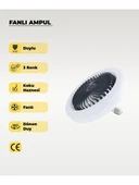 Neno 3 Renk Ledli Pervane Ampul 30W - 4