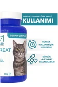 muvicado Derma Deri Ve Tüy Kedi Ödül Tableti Kedi Ödülü Köpek Vitamini Biyotin Tüyü Bakım Seti thumbnail 4