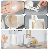 Kalıp Sabun Öğütücü Sabunluk, , sağlam el sabunu, delme gerektirmez, sabun öğütücü, sabun törpüsü, duvar montajı, su geçirmez, mutfak ve banyo için - 4