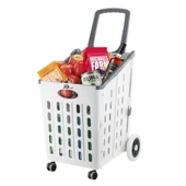 Sağlam Katlanır, 4 Tekerlekli, Market Alışveriş Arabası, Büyük Kapasiteli, 60KG Taşıma, 75 Litre Hacim, thumbnail 3