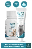 muvicado Yavru Kedilerde Eklem ve Tüy Sağlığı Destekleyici Tablet & Malt Macun - C vitamini Glukozamin MSM - 1