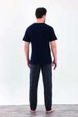 Estiva %100 Pamuk İnterlok Kısa Kol Erkek Pijama Takım thumbnail 6