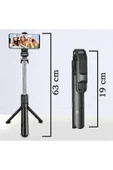 SMAYLİNG Mini Tripod Youtuber Stand Triport Selfi Çubugu Uzaktan Kumandalı 2 Kademeli Işık Mini Selfie - 3
