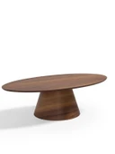 Oslo Ceviz Oval Orta Sehpa thumbnail 4