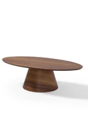 Oslo Ceviz Oval Orta Sehpa thumbnail 5