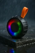 SMAYLİNG Mini Taşınabilir Hoparlör | Bluetooth, RGB Işıklı, Su Geçirmez, Stereo Ses Kalitesi - 3