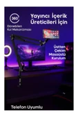 SMAYLİNG Masaüstü Üst Çekim Tripod Yayıncı & Oyuncu Telefon Standı 360° Ayarlanabilir - 3