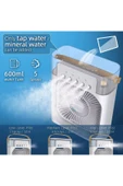 SMAYLİNG Taşınabilir Su Püskürtmeli Masa Üstü Fan 600 ml Hazne 7 Renk LED Işık Zaman Ayarlı Buz Eklenebilir - 7