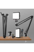 SMAYLİNG LED Video Işığı USB fotoğraf stüdyosu aydınlatma canlı Yayın Masa Sabitleme standı Video kayıt - 1