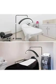 SMAYLİNG Ay Lamba Profesyonel Işık Makeup Klinik Çekim Işığı Ipek Kirpik Estetisyen Tatto Işığı 28 Inç Siyah - 3