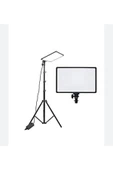 SMAYLİNG Kare Soft Işık Profosyonel Led Panel Makeup Fotoğraf Video Çekim Işığı Güçlendirilmiş Tripod 2.10 Cm - 2