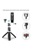 SMAYLİNG Kablosuz Stant Tripod Katlanabilir Uzatılabilir Selfi Çubuğu Ios&android Gopro Uyumlu Vlog Kit - 6
