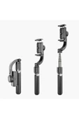 SMAYLİNG Gimbal Yarı Profesyonel Stabilizatör Selfie Çubuk Tripod Kumandalı Sabitleyici Video Fotoğraf Çekim - 4