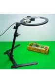 SMAYLİNG 10" Ring Light Youtuber Ürün Çekimleri Masa Üstü Stantlı Selfie Işığ Vlog Kit - 5