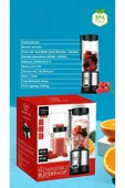 SMAYLİNG Smoothie Makinesi Şarjlı Portatif Taşınabilir El Blenderi Buz Kırıcı Mama Karıştırıcı Spor - 2